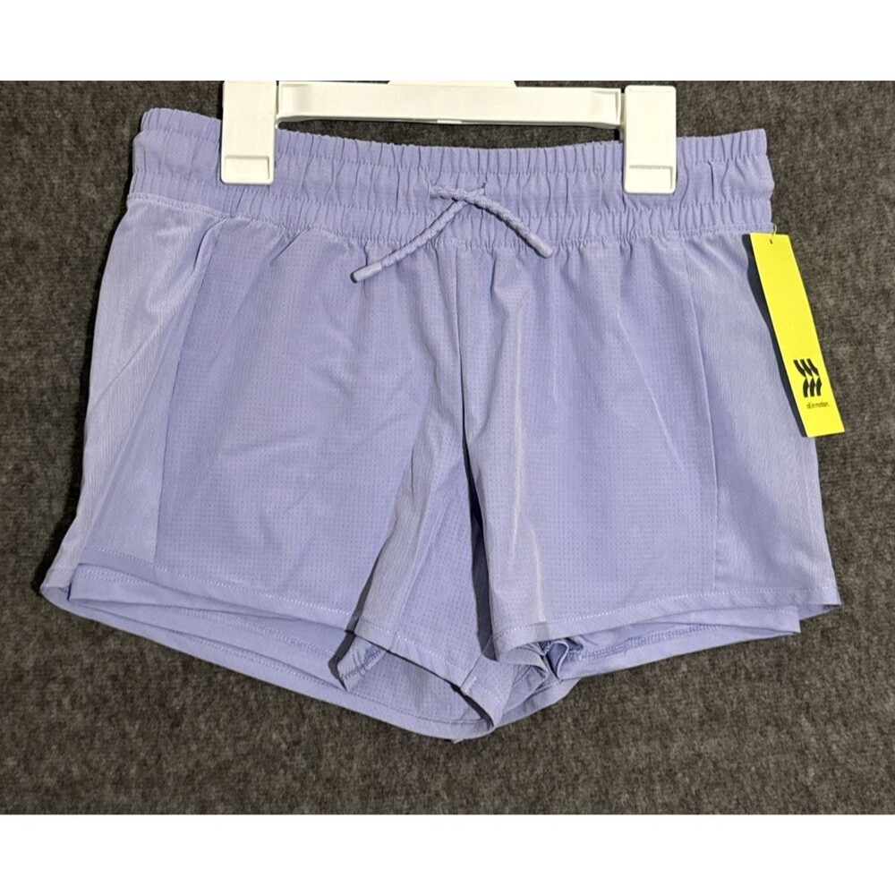 All In Motion Girl's Shorts Running Workout Purple Extra Large Size 14